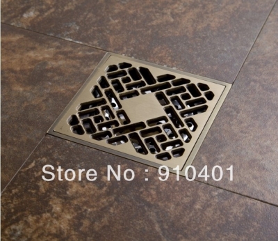 Wholesale And Retail Promotion NEW European Classic Art Antique Bronze Bathroom Floor Drain Shower Waste Drain [Floor Drain & Pop up Drain-2651|]
