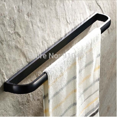 Wholesale And Retail Promotion Oil Rubbed Bronze Bathroom Towel Bar Single Holder Wall Mounted Towerl Rack Bar [Towel bar ring shelf-4607|]