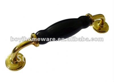 black ceramic hand shaped door knob wholesale and retail shipping discount 50pcs/lot IBK-BGP [GoldZincAlloyHandlesandKnobs-213|]