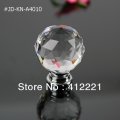 - 10 Pcs 40 mm Crystal Glass Clear White Furniture Handle and Knobs In Chrome Zinc Alloy Hardware Home Crafts