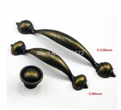 128mm New Arrival anti brass furniture handles and knobs for kitchen Cabinet dresser wardrobe knobs