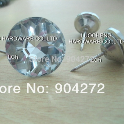 200PCS/LOT DIAMOND FLOWER CRYSTAL NAIL BUTTONS 25MM GLASS BUTTONS FOR SOFA INDUSTRY OR OTHER DECORATION FILEDS
