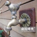 Brass Copper animal faucet tap pool tap bronze sparrow garden tap garden hardware garden bibcocks