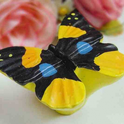 Colorful Beautiful furniture handles resin butterfly, kitchen door handle kids, carton handle and knobs for baby room [kidshandleknobs-248|]