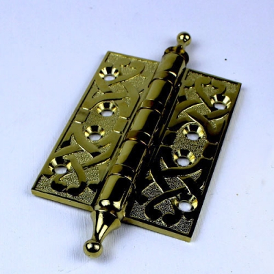 Europe style all brass 4 inch crown head door hinges classical high quality with ballbearing strong hinges Free shipping