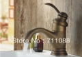 Vintage fashion classical teapot modelling antique copper faucet pure copper wash basin hot and cold bronze color