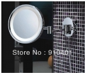 Wholesale And Retail Promotion Polished Chrome Round 3x Magnifying Bathroom Mirror LED Makeup Cosmetic Mirror