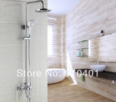 Wholesale And Retail Promotion Bathroom Luxury Chrome Rain Shower Set Faucet With Handy Unit Tap Tub Mixer Tap [Chrome Shower-2032|]