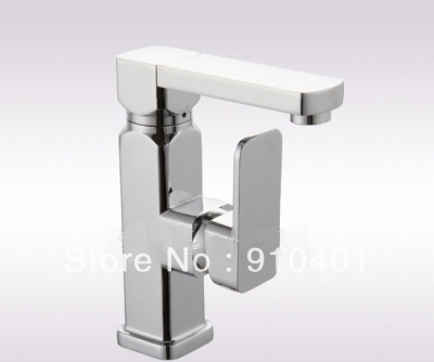 Wholesale And Retail Promotion Chrome Brass Bathroom Basin Faucet Single Handle Sink Mixer Tap Deck Mounted