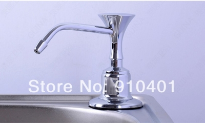 Wholesale And Retail Promotion Modern Deck Mounted Stainless Steel Kitchen Soap Dispense Chrome Finish 220ml [Soap Dispenser Soap Dish-4204|]
