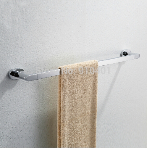 Wholesale And Retail Promotion NEW Modern Chrome Brass Wall Mounted Towel Rack Holder Single Handle Towel Bar