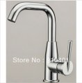 Wholesale And Retail Promotion NEW Swivel Spout Single Lever Bathroom Sink Faucet Chrome Brass Sink Mixer Tap