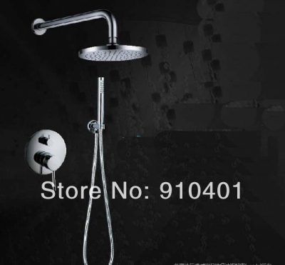 wholesale and retail Promotion Luxury Wall Mounted Round Rain Shower Faucet Single Handle With Hand Shower Unit [Chrome Shower-2025|]