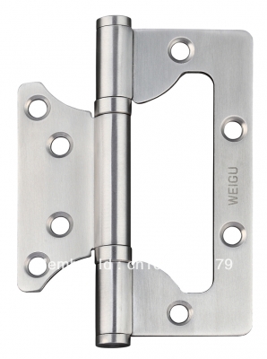 2 pcs of 202 Stainless Steel Ball Bearing 4 inch Flush Hinges for Door SS Finish