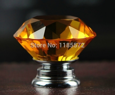 40mm Hot Selling K9 Crystal Glass Dresser Knobs for cupboard kitchen Cabinet bedroom cabinet [crystalglasshandles-155|]