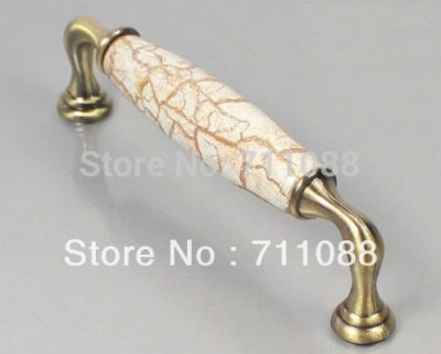96mm European-style marble ceramic handle Cabinet furniture door drawer wardrobe handle [Marbleknob-384|]