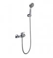 Contemporary Bathroom Bath & Shower Faucet,Cold & Hot Water Mixer, Luxury Handheld Shower