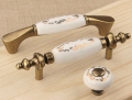 Golden Ceramic Cabinet Wardrobe Cupboard Knob Drawer Door Pulls Handles 118mm 4.65