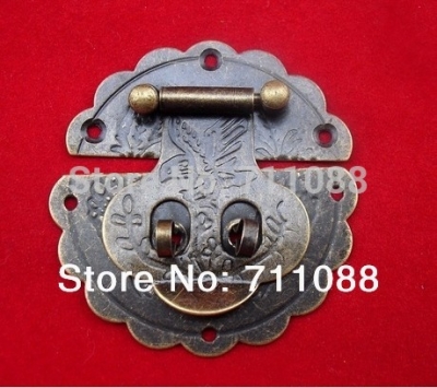 HOT SELLING Antique Packing box accessories hardware buckle ancient wooden box hinge tin trunk buckle furniture hinge