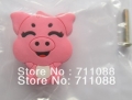 Prevent Modern Hardware Soft safe Cartoon knob furniture knob pink pig children's room knob DH-7A