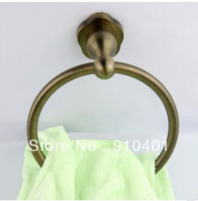 Wholesale And Retail Promotion Antique Bronze Towel Ring Hanging Ring Towel Holder Towel Hanger Antique Bronze [Towel bar ring shelf-4945|]