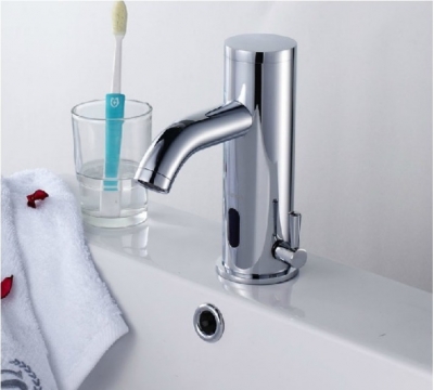 Wholesale And Retail Promotion Automatic Infared Sensor Basin Faucet Mixer Tap Bathroom Faucet Single Handle [Chrome Faucet-1132|]