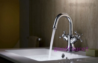 Wholesale And Retail Promotion Brand New Bathroom Basin Faucet Kitchen Sink Mixer Tap Swivel Spout 2 Handles [Chrome Faucet-1453|]