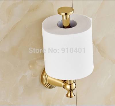 Wholesale And Retail Promotion Luxury Golden Brass Bathroom Wall Mounted Toilet Paper Holder Tissue Bar Holder [Toilet paper holder-4618|]