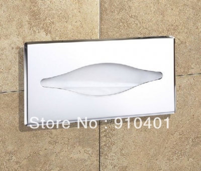 Wholesale And Retail Promotion Modern Inwall Polished Chrome Brass Toilet Paper Holder Tissue Box Wall Mounted [Toilet paper holder-4673|]