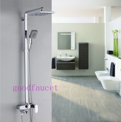 Wholesale And Retail Promotion Modern Wall Mounted Bathroom Tub Shower Faucet W/ Hand Shower Mixer Tap Chrome [Chrome Shower-2543|]