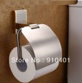 Wholesale And Retail Promotion NEW Antique Golden Wall Mounted Bathroom Toilet Paper Holder Tissue Bar W/ Cover
