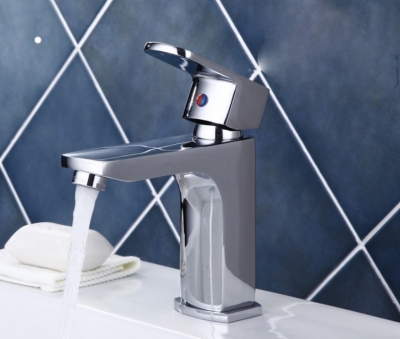 Wholesale And Retail Promotion NEW Modern Chrome Brass Bathroom Basin Mixer Tap Waterfall Faucet Single Handle