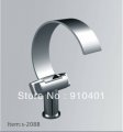 Wholesale and Retail Promotion Luxury Bathroom Basin Faucet Waterfall Spout Vanity Sink Mixer Tap Chrome Finish