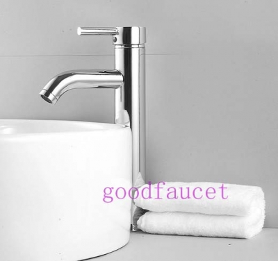 wholesale / retail Deck Mounted Tall Bathroom Mixer Tap Vanity Sink Mixer Tap Single Handle Chrome Tall Style