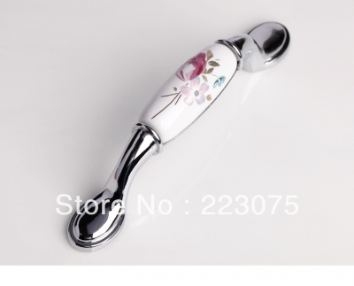 -96mm tulip silver handle and knobs / drawer pull /furniture hardware handle / door pull C:96mm