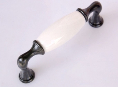 10PCS Zinc Alloy and Ceramic Kitchen Pull handle Cabinet Handle (Pitch: 96mm)