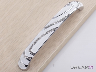 128mm Crystal cabinet handle and pulls/drawer pull handle/ kitchen cabinet hardware C:128mm L:143mm