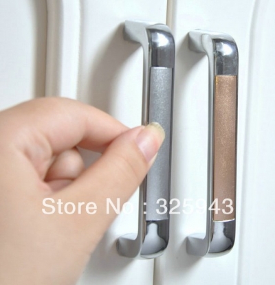 128mm Zinc Alloy Chrome Finished Simple Cabinet Cupboard Drawer Pull Handle Bars [Zinc Alloy Pull-489|]