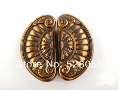 2 pairs/lot High Quality European Coffe Finish Zinc Alloy Furniture Cabinet Pulls and Handles (C.C.: 81mm)