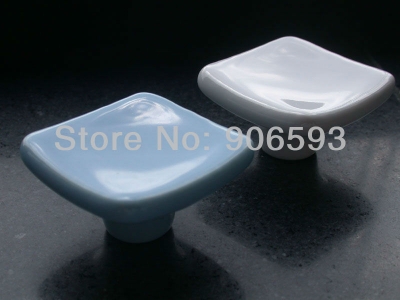 24pcs lot free shipping Porcelain elegance square cabinet knob\\cabinet handle\\drawer knob [Classic elegance cabinet handle-13|]