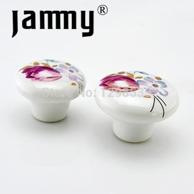 2PCS 2014 38MM Ceramic knobs furniture decorative kitchen cabinet handle high quality armbry door pull