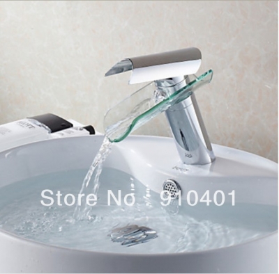 Contemporary Promotion Polished Chrome Brass Waterfall Bathroom Basin Faucet Waterfall Sink Mixer Tap