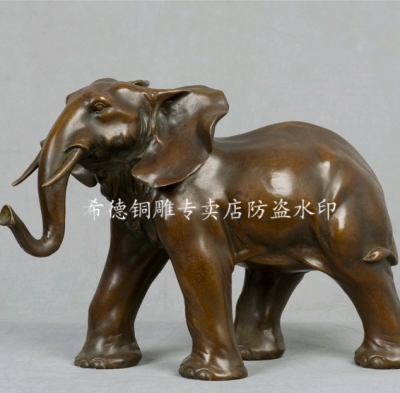 Copper crafts decoration copper sculpture animal lucky elephant dw-095 [Bronzesculpture-85|]