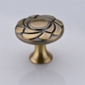 European and american rural style furniture handle classical bright Antique bronze zinc alloy knob for furniture Free shipping