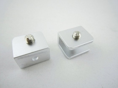 Lot of 30 Aluminum Square Glass Clamp for Flat Surface