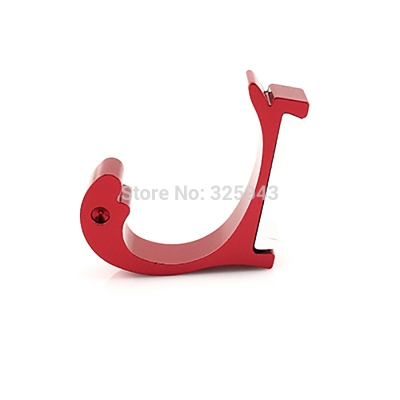 New 1pc Red Clothing Hooks Space Alumimum Home DIY Towel Hanger Hooks Wall-mounted 10 Kinds Color to Chose [Clothes Hook-43|]