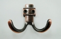 Two Robe Hooks Hangers Clothes Hat Coat Antique With Fixing Screws(H.:60mm,W:80mm)
