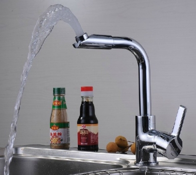 Wholesale And Retail Promotion Chrome Brass 360 Swivel Spout Single Handle Kitchen Sink Faucet Mixer Tap [Chrome Faucet-1500|]