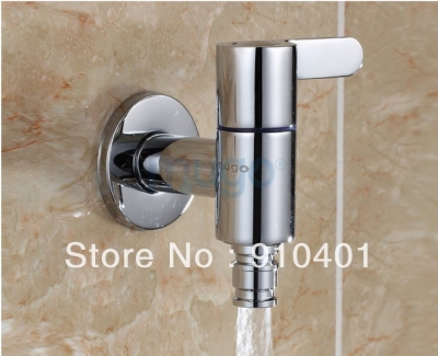 Wholesale And Retail Promotion Chrome Brass Washing Machine Cold Faucet Single Handle Mop Pool Sink Tap Faucet [Floor Drain & Pop up Drain-2621|]