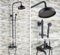 Wholesale And Retail Promotion Luxury Oil Rubbed Bronze Bathroom Shower Faucet Set Tub mixer Tap Shower Column